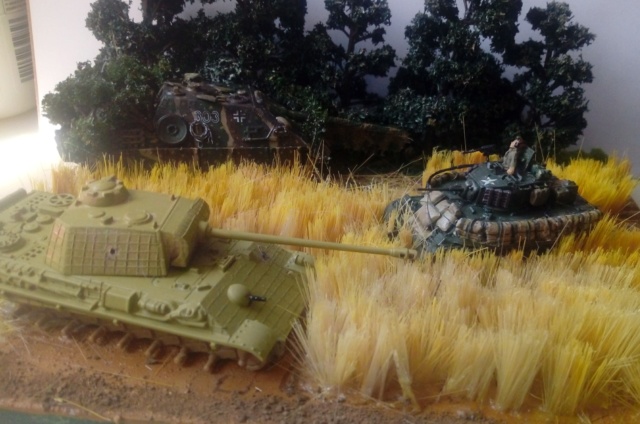 Photo souvenir -- M5A1 Stuart , SdKfz 173 Jagpanther & Panther  18-06-13