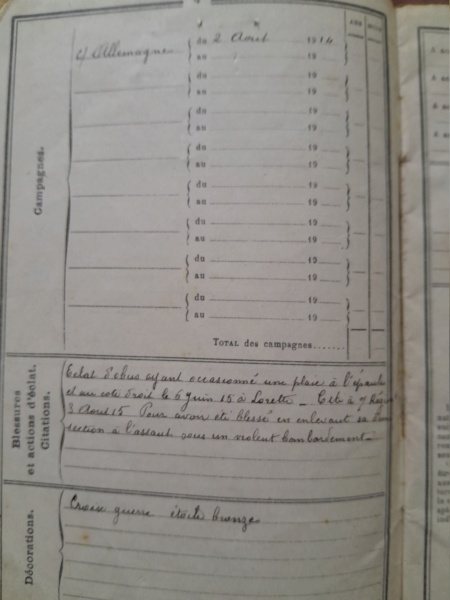 Un caporal du 17eme RI, tué à l'ennemi, Aix-Noulette, 15 mars 1915.  20240413