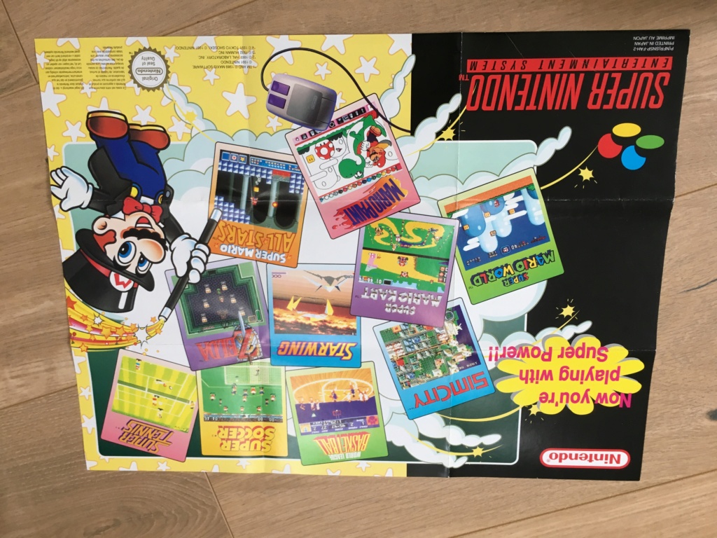 Publicités Nintendo, posters, pad 8BitDo SFC30 - POP Megaman, Star Wars... Img_7227