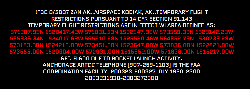 [Astra Space] Rocket v3.0 (Prometheus, ARCE x2, SOARS) - Kodiak - 2020 163