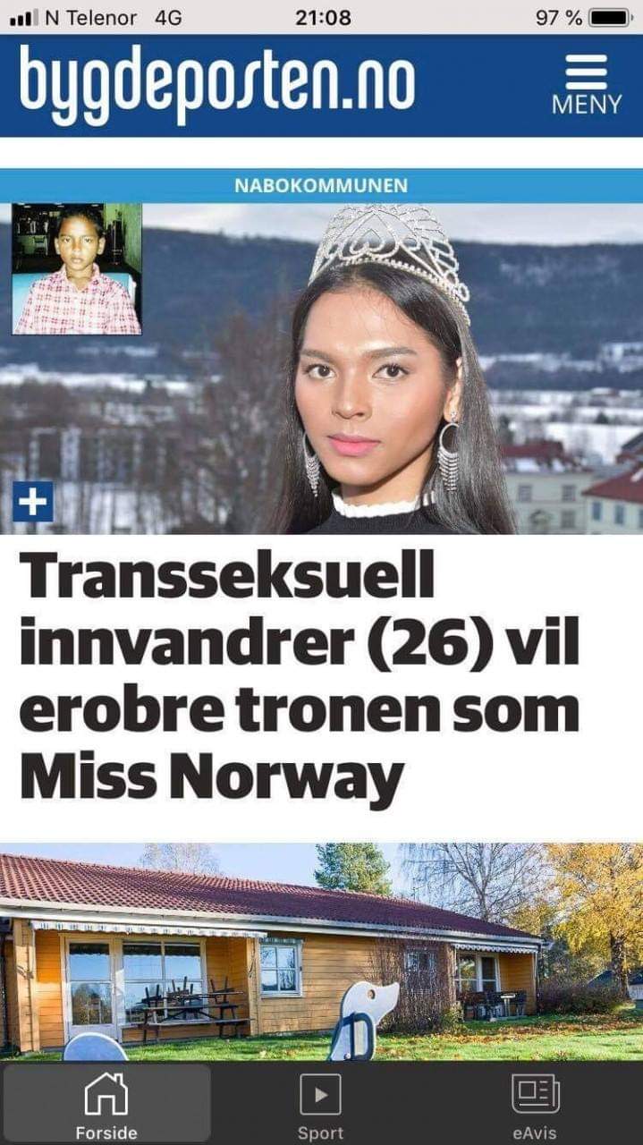 Transgender to Compete in Miss Norway 2019 Fb_i6293
