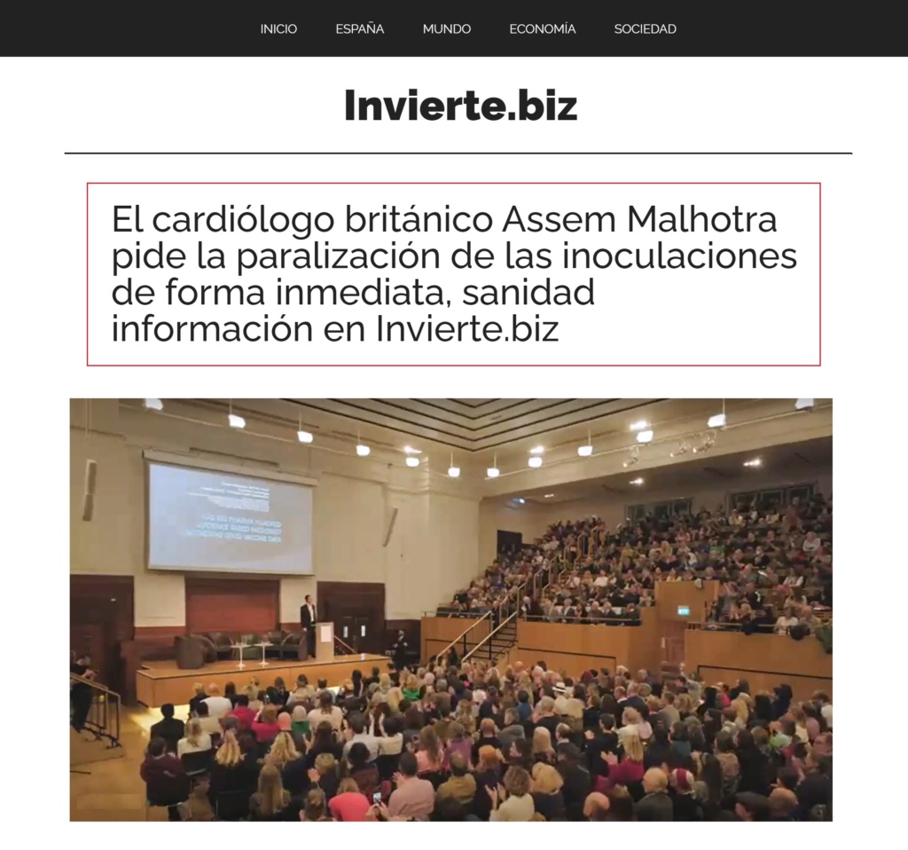 • Dr. Aseem Malhotra: "Hace 18 meses no podíamos todavía concebir que una vacuna puede hacer este nivel de daño"... Notic196