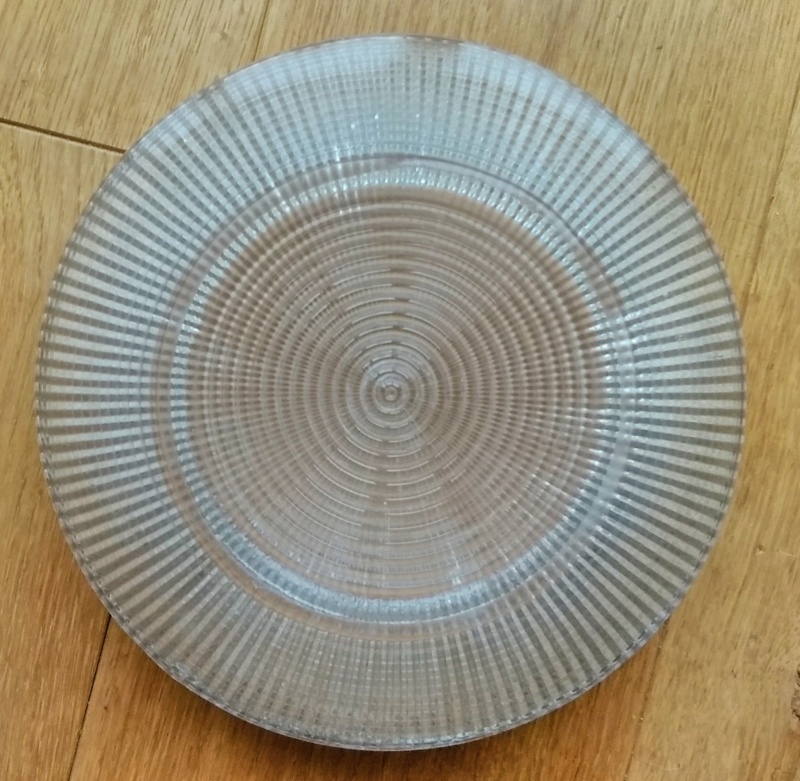 Glass bowl ribbed on both sides Img_2061