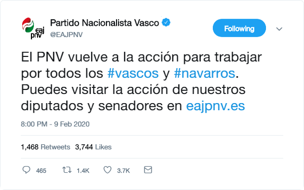 Twitter Oficial del Euzko Alderdi Jeltzalea - Partido Nacionalista Vasco Tweet_17