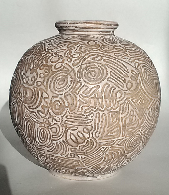 Vase marked GEBE and decorator MORIN - FELIX GETE Gebe110