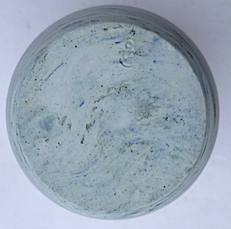 Porcelain Nerikomi Neriage Agateware Vase marked gO ... or gB? Neriag14