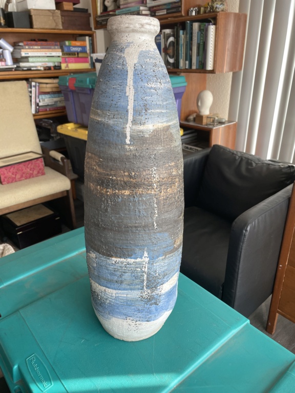 Tall Floor Vase Studio Pottery Unsigned 33daaa10