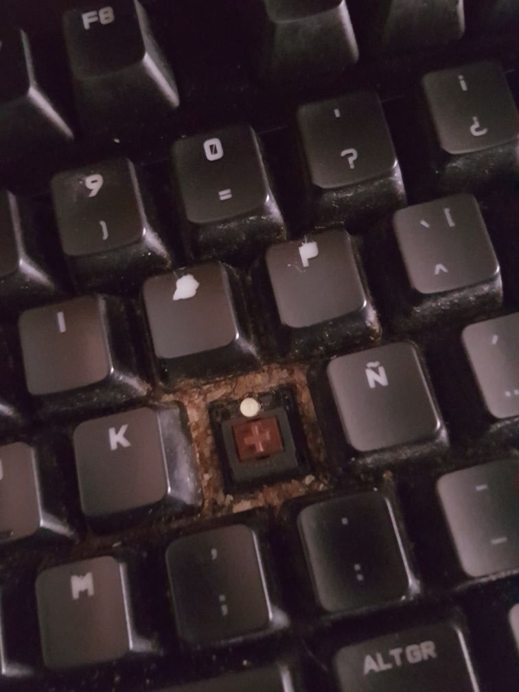 destrozos en el teclado Catast10