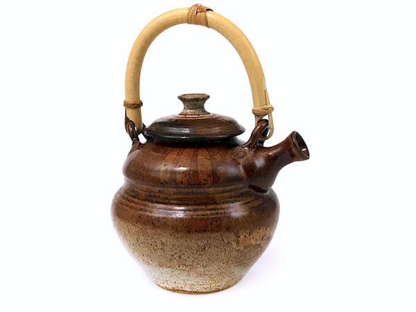 USA Teapot w. Bamboo Handle- Lines & Dots mark 3_copy12