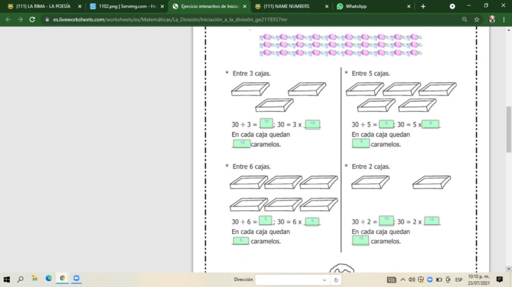 QUIZ-  LA DIVISIÓN - Whats176