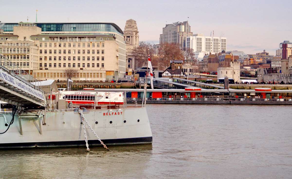 [ Histoire et histoires ] Patrimoine naval, le HMS Belfast à Londres. _co36086