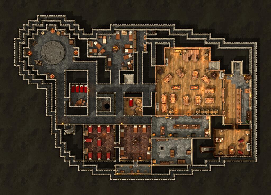 Map Dj de Naheulbeuk - Donjon Alchimist + export roll20 1_lvl_10