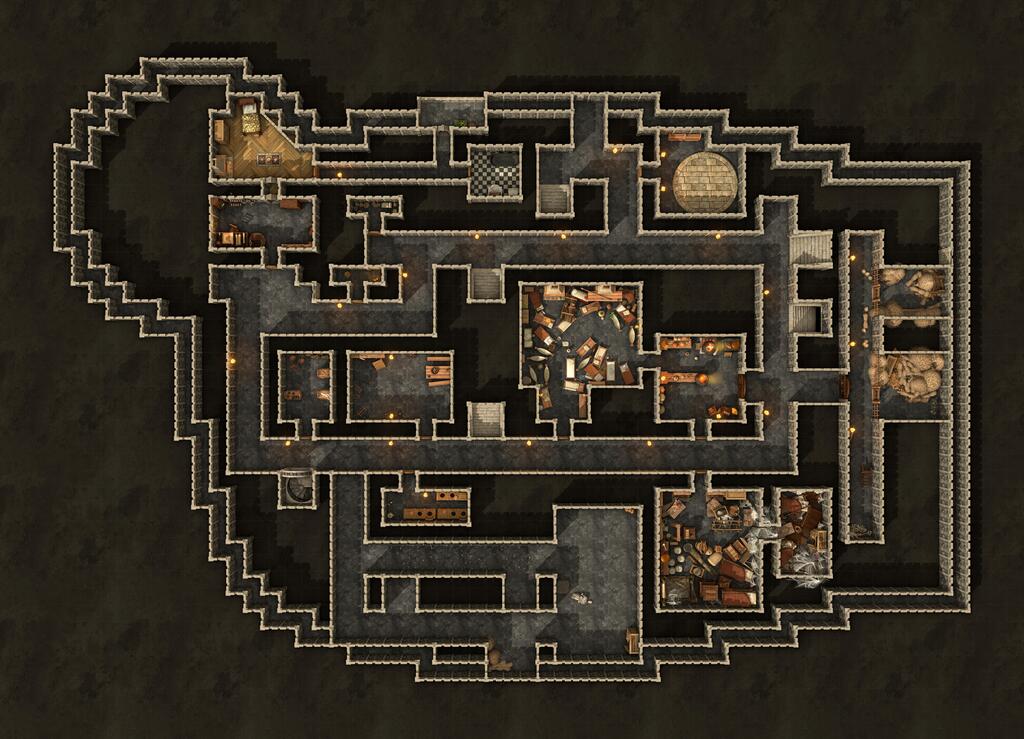 Map Dj de Naheulbeuk - Donjon Alchimist + export roll20 3_lvl_10