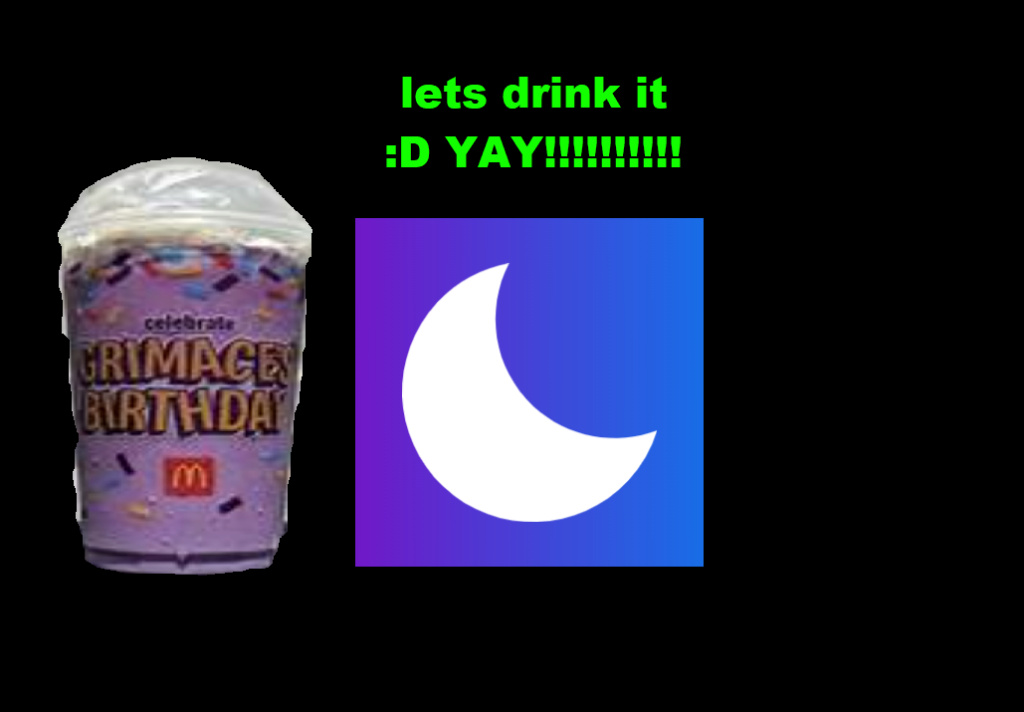 TODAY VICO IS GANNA DRINK THE GRIMACE SHAKE Wdadaw10