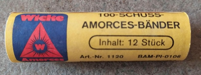 WICKE 100 SCHUSS Amorces Bänder Gun Caps Munizioni di carta Papier Munition 86209913