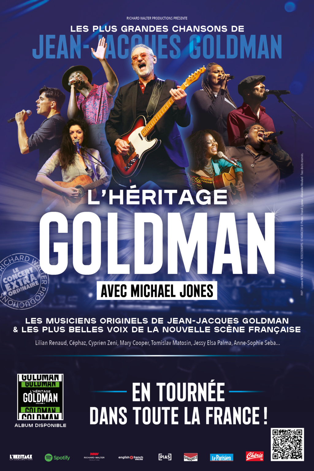 L’Héritage Goldman en tournée avec Michael Jones et le 10/10/2024 au Dôme de Paris Affich11