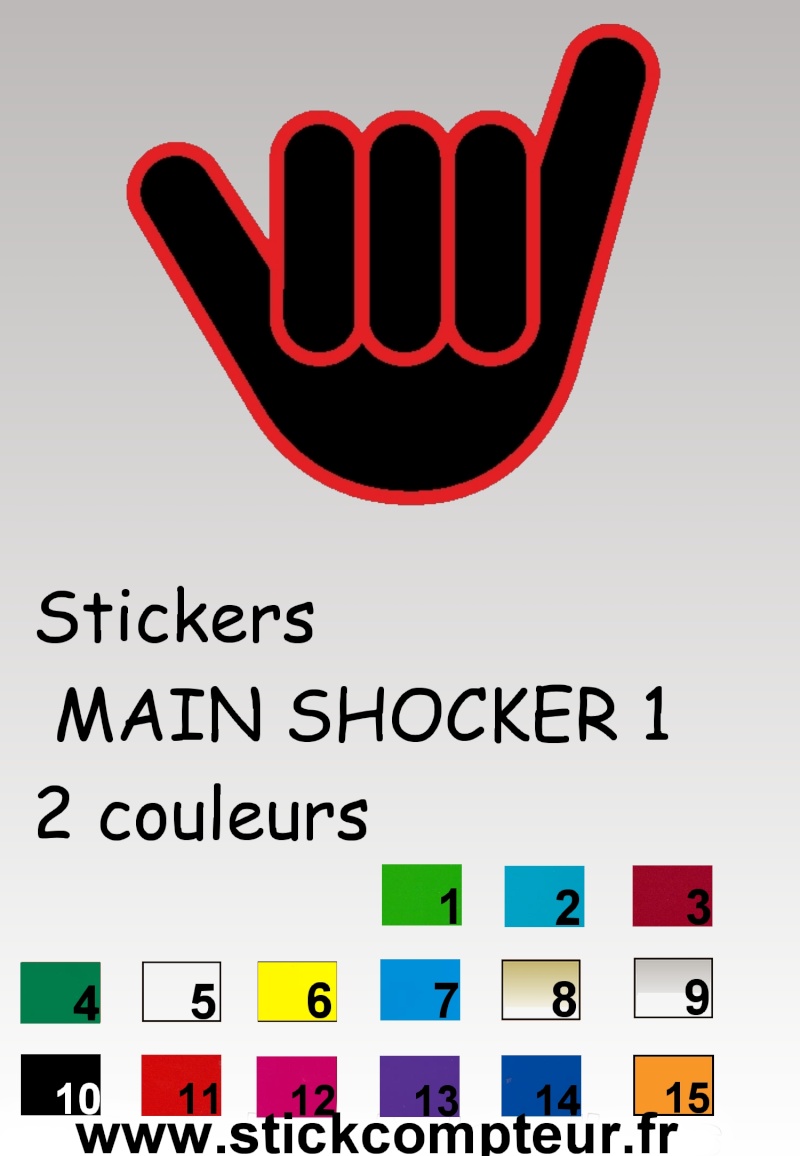 Vente stickers en boutique mais aussi sur mesure plus diverses produits  Main_s10