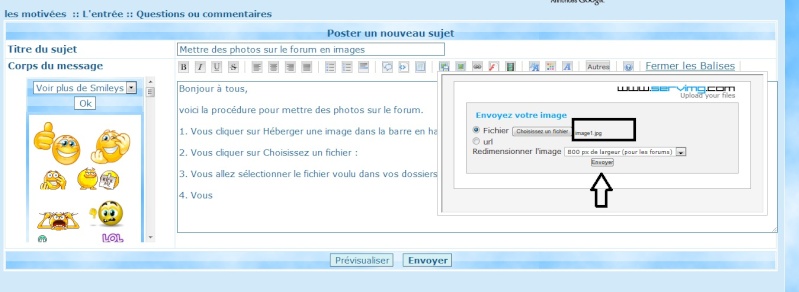 Mettre une image sur le forum dans vos sujets Image410