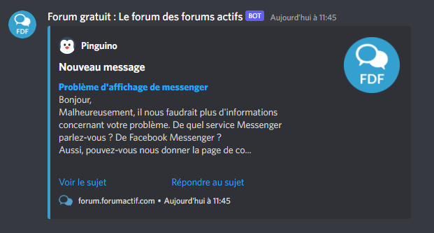 Nouveau : recevoir des notifications d'un forum Forumactif sur un serveur Discord Notifd10