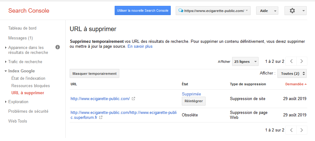 perte de référencement sur Google Supp11