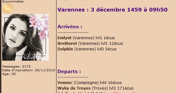 Bretheret [TOP] Franchissement illéagl de frontières et emmenagement illégal - Compiègne - le 02/12/1459 -Varennes - Le 03/12/1459  Preuve19