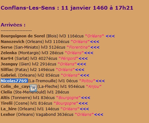 Nicolas7769 [TOP]- Franchissement illégal de frontière + port d'arme - Conflans-les-Sens - le 11/01/1460  Preuve78