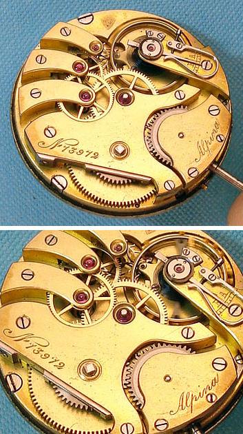 Ré-emboiotage d'une montre de poche dans une montre bracelet ? Alpina11