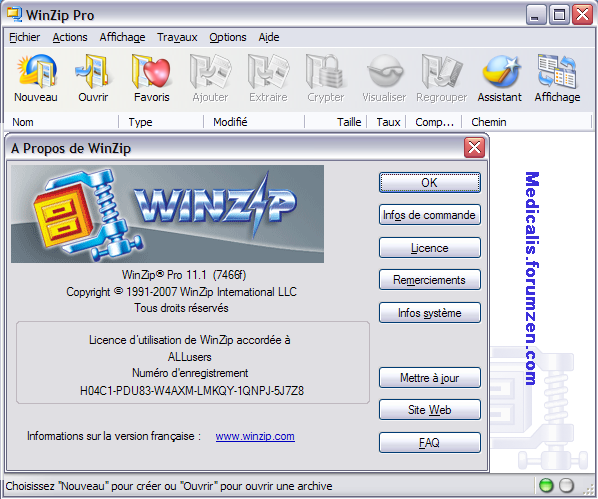 winzip 11.1 gratuitement