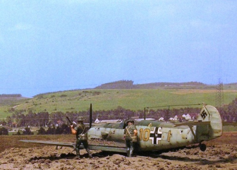 Un crash, un vrai. Bf109e16