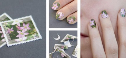 Nail Art: decorare le unghie con i francobolli Decora10