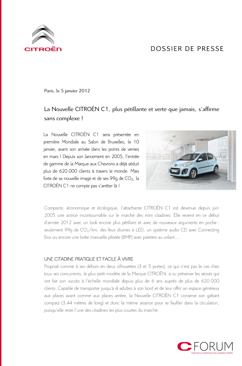 2012 - [FACELIFT] Citroën C1 - Page 5 Dp_cit10