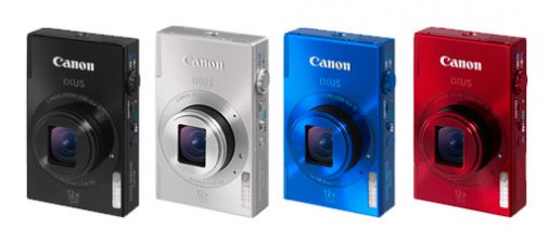 Les différentes couleurs du Canon IXUS 500 HS