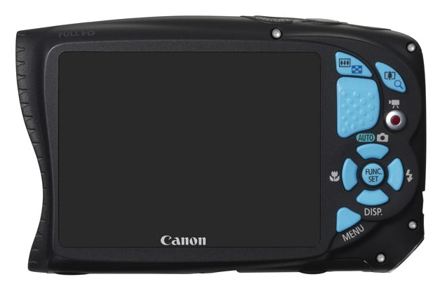 Canon PowerShot D20 bleu de dos
