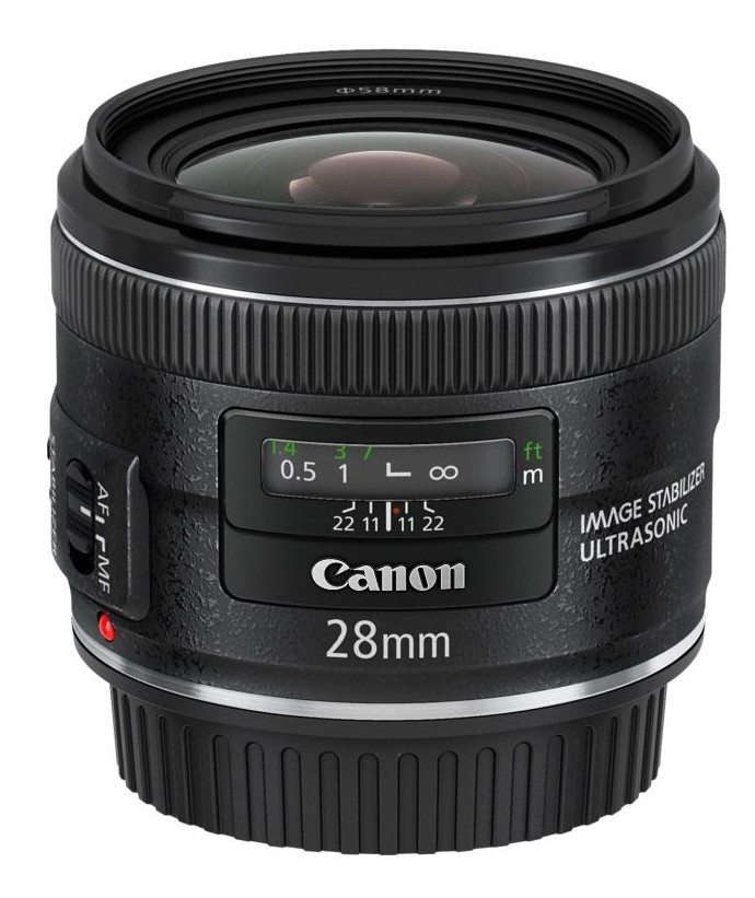 Nouveaux objectifs de la série EF pour Canon avec l'EF 28mm f/2,8 IS USM