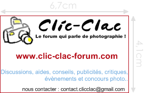 Tailles des cartes de visite du forum photo Clic-Clac