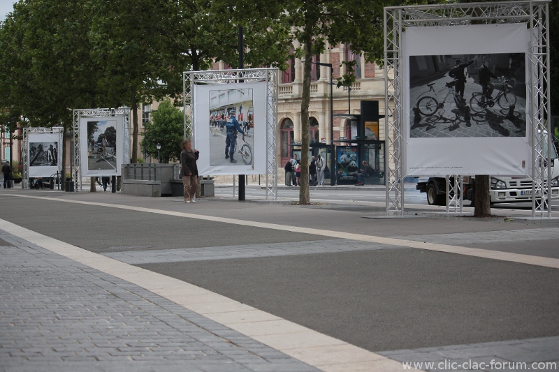 Le vélo à Chartres, 1ère exposition photos en plein air pour la ville d'Eure et Loir
