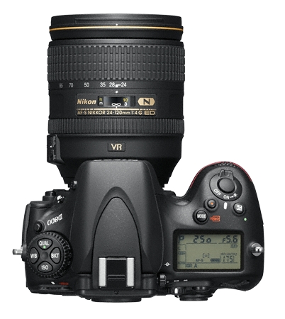 Nikon D800 de haut