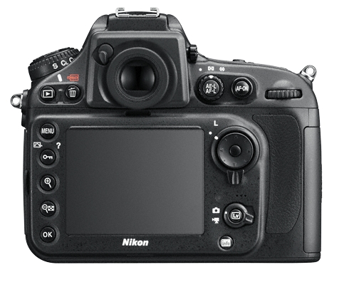 Nikon D800E de dos