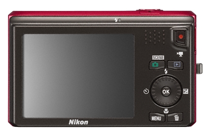Nikon Coolpix S6300 rouge de dos