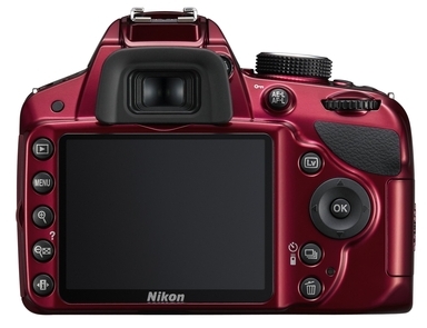 Nikon D3200 rouge de dos