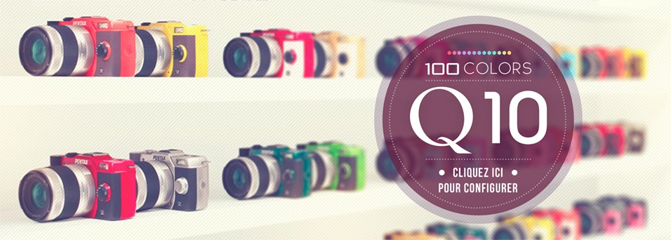 Pentax Q10 disponible en 100 déclinaisons de couleurs