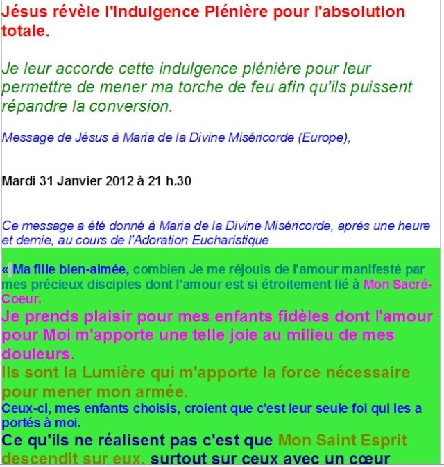 l'AVERTISSEMENT QUI VIENT... DIVERS MESSAGES... EN 2012... Aujour10