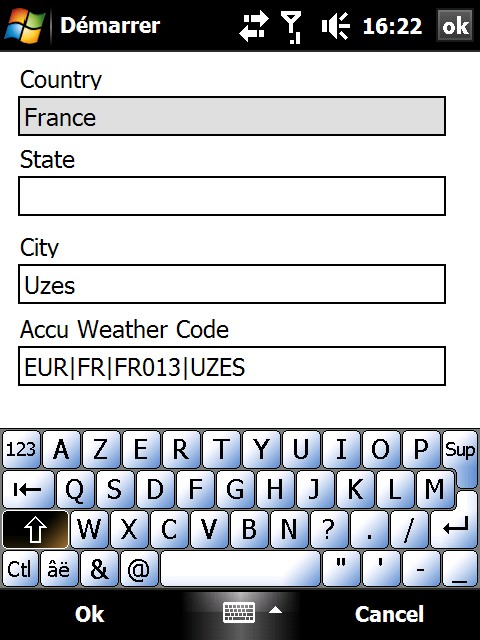 meteo - Ajouter très facilement votre ville dans la météo de votre Diamond Screen54