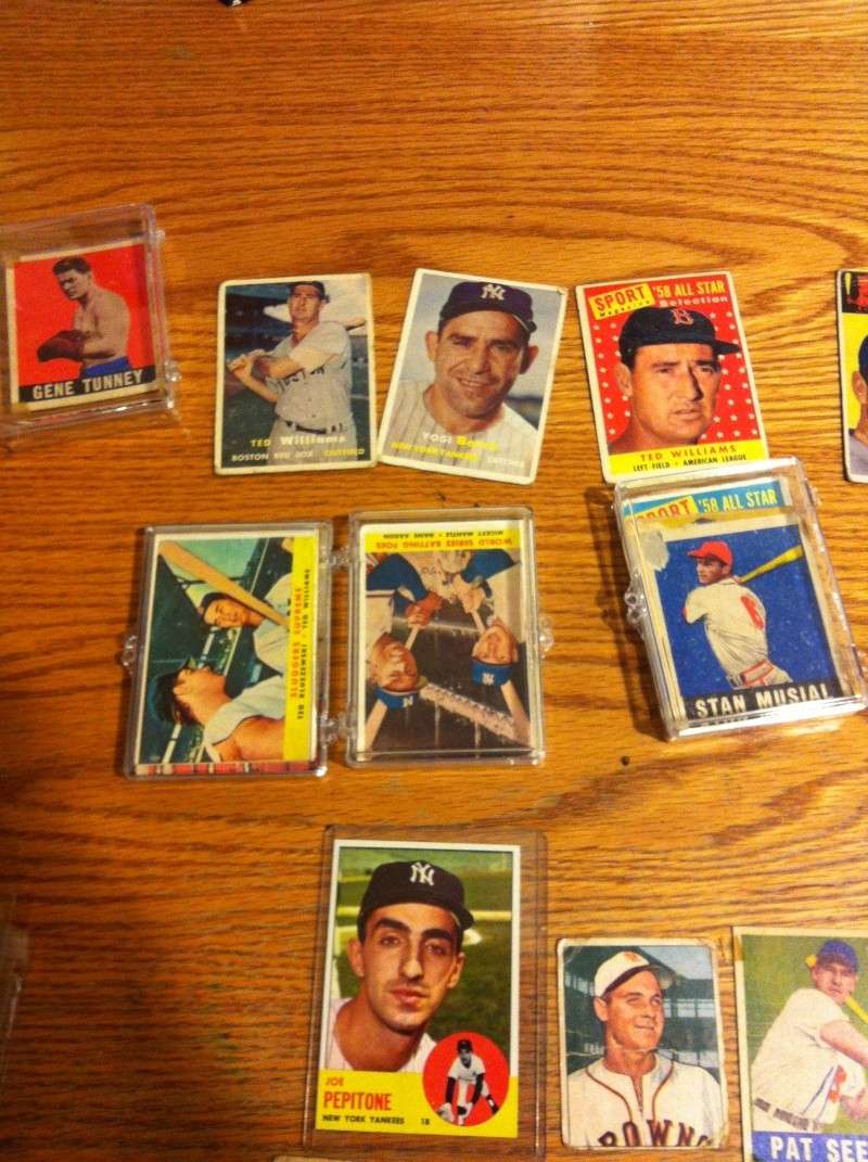 New find of 50's Mantle/Williams cards... Baseba15
