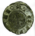 Dinero de Alfonso VIII (Toledo, 1158 – 1214 d.C) 39r10