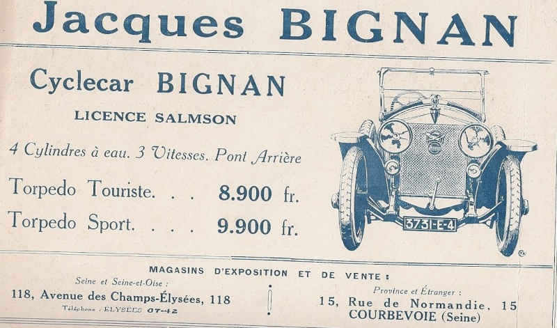 BIGNAN cyclecar Bignan10