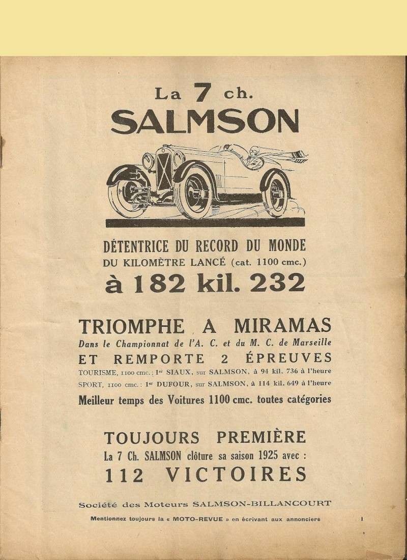 salmson - SALMSON cyclecar Pub_sa10