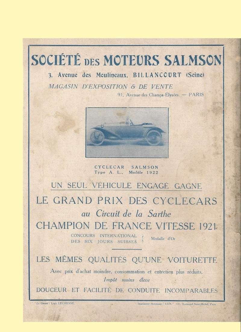 salmson - SALMSON cyclecar Salmso26
