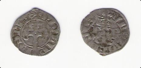 Dinero de Felipe IV de Francia (Borgoña, 1268 - 1314) Escolt10