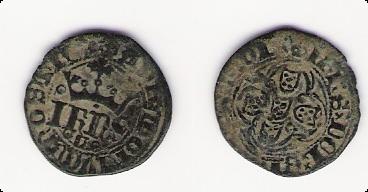 Reino de Portugal - Meio Real de 10 soldos de D. Joao I (Lisboa, 1385-1433) Portug10